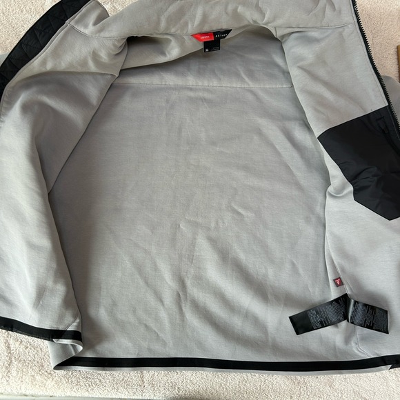 NWOT Aether X ASPENX Watts Technical Men's Jacket Med Black Gray Full Zip Collab - Picture 9 of 11
